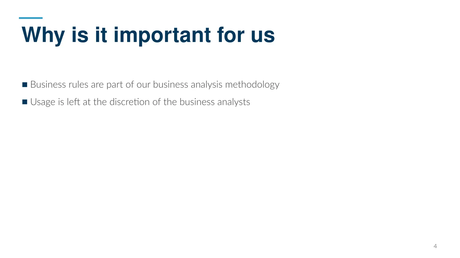 Why is it important for us