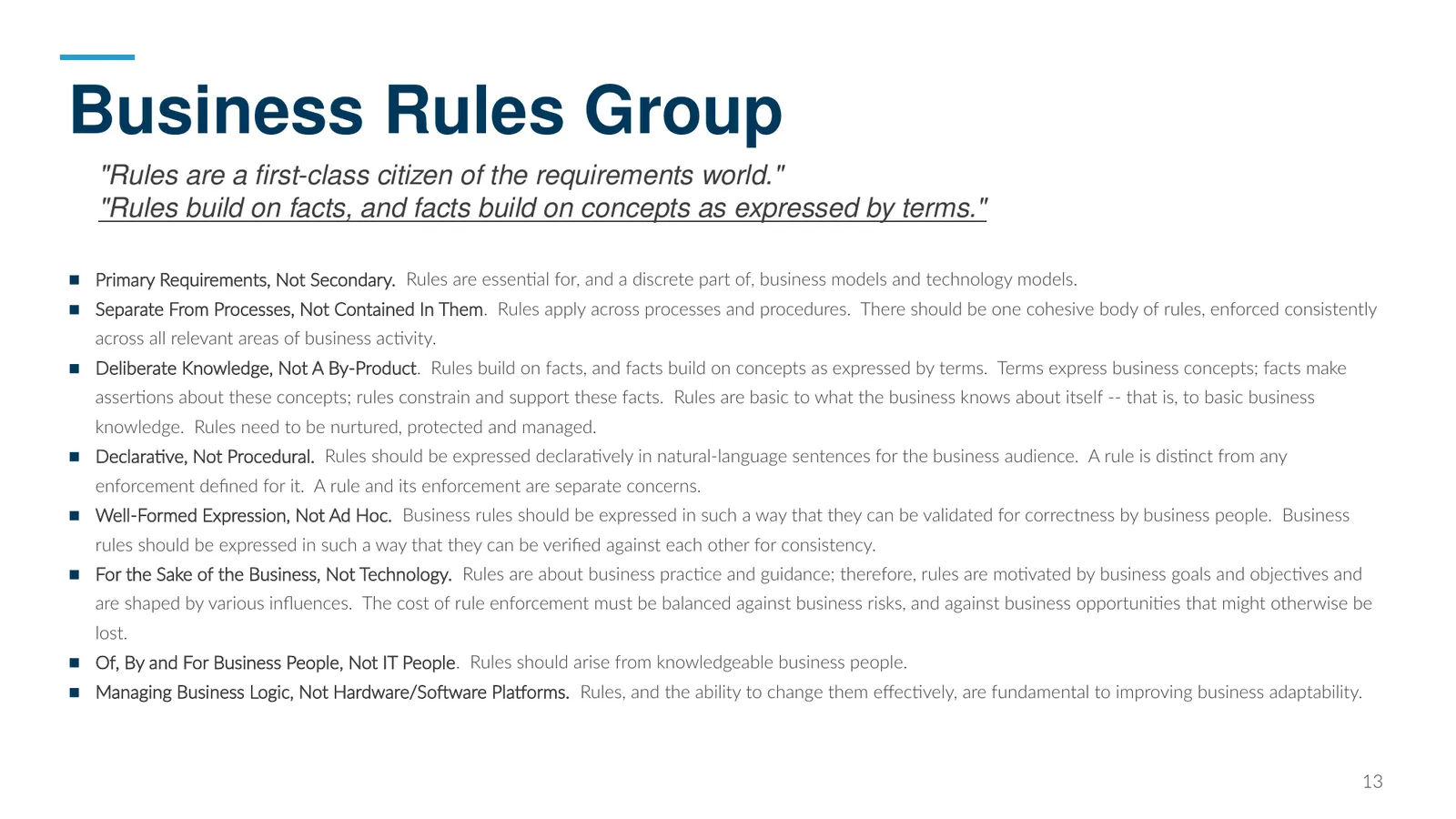 Business Rules Group