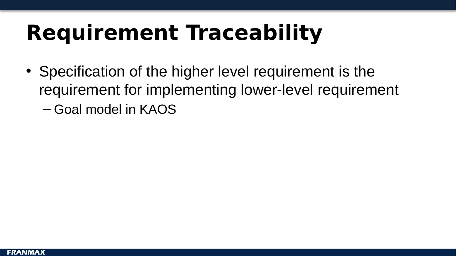 Requirement Traceability