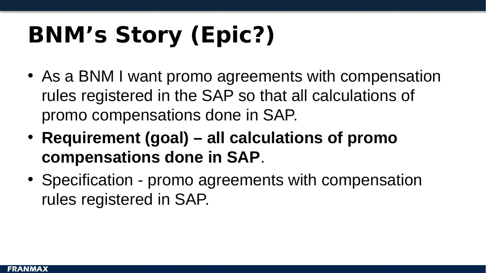 BNM’s Story (Epic?)