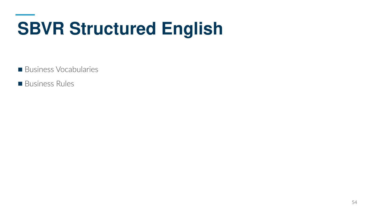 SBVR Structured English